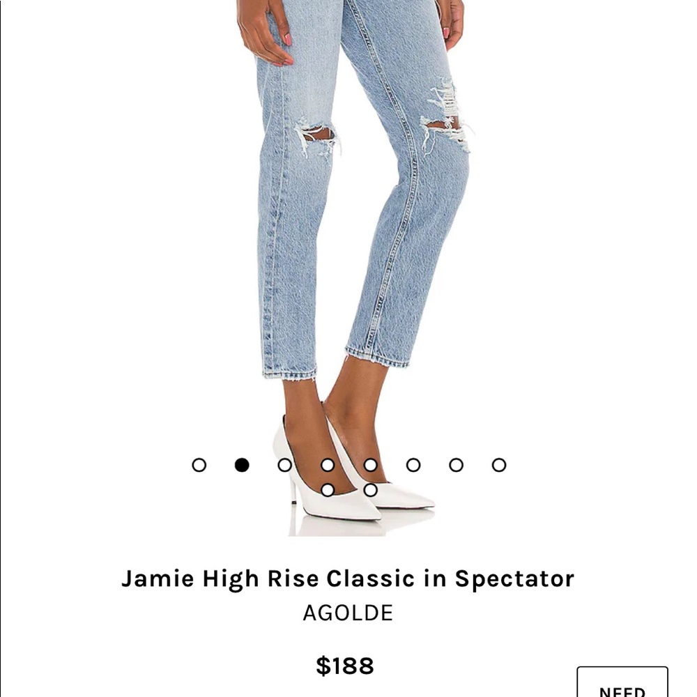 Only Worn Once Agolde Jaime High Rise Classic In … - image 5